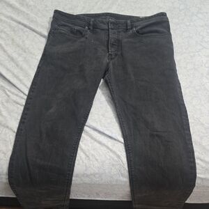 Diesel Dark Gray Straight Jeans